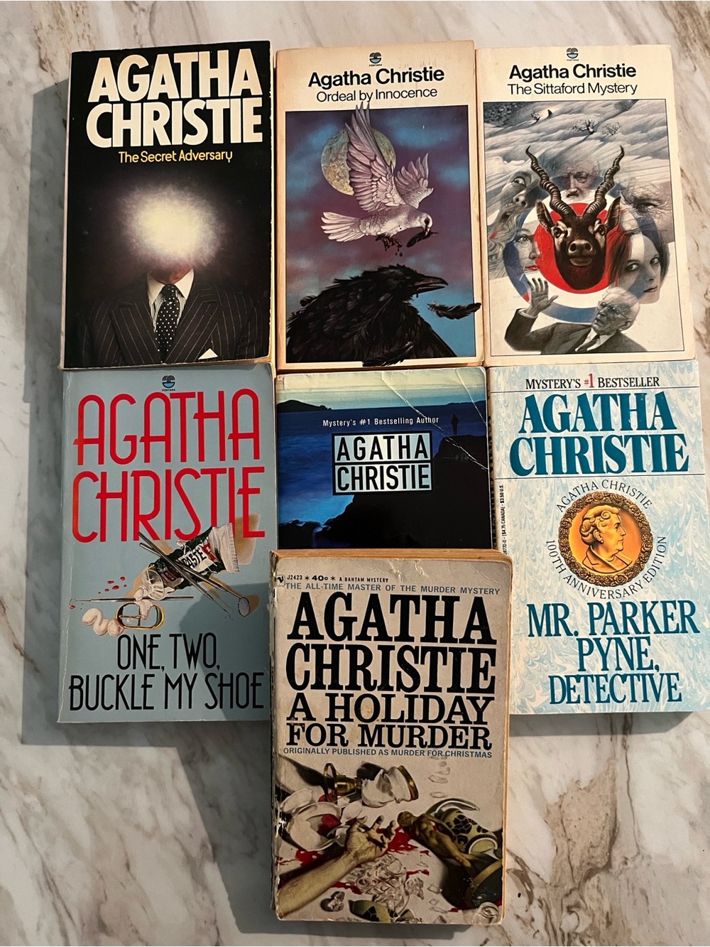 Agatha Christie Lot of 7 Paperback Books